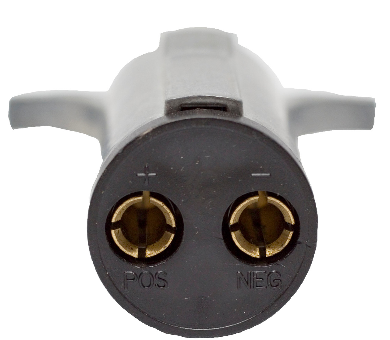 2 Pole Male Plug RV Trailer Connector w/Spring Cable Relief  9489-11