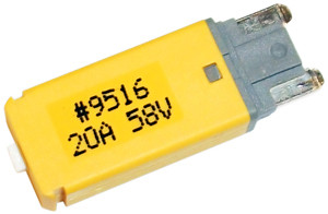 20A Type III Min Blade Low Profile Manual Reset Circuit Breaker  9516-11