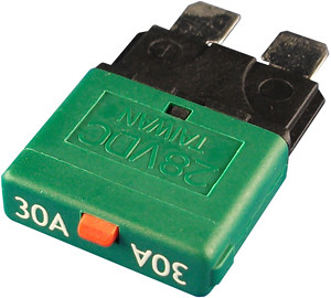 30A Type III Standard Blade Manual Reset Circuit Breaker  9528-11