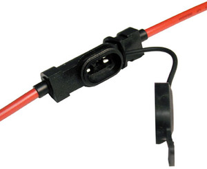 10 Pc. 12 AWG @ 30A Low Profile Blade Water Resistant In-Line Fuse Holder  9952-34