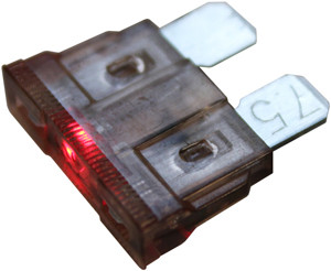 5 Pc. 7.5A Standard Blade Fuse w/LED  9963-14
