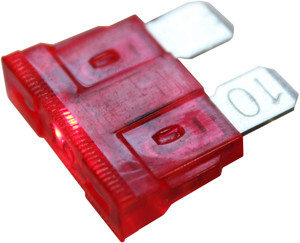 5 Pc. 10A Standard Blade Fuse w/LED  9964-14