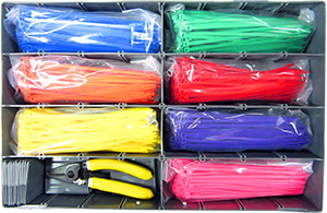 701 Pc. Coloured Cable Tie Assortment Kit  32013-91
