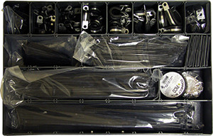 747 Pc. Cable Tie & Clamp Assortment Kit  32015-91