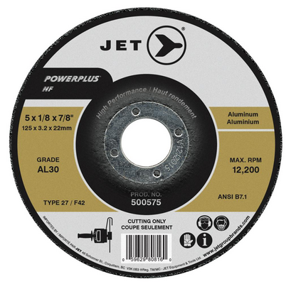 5 x 1/8 x 7/8" AL30 POWERPLUS NF T27 Cutting/Grinding Wheel  500575