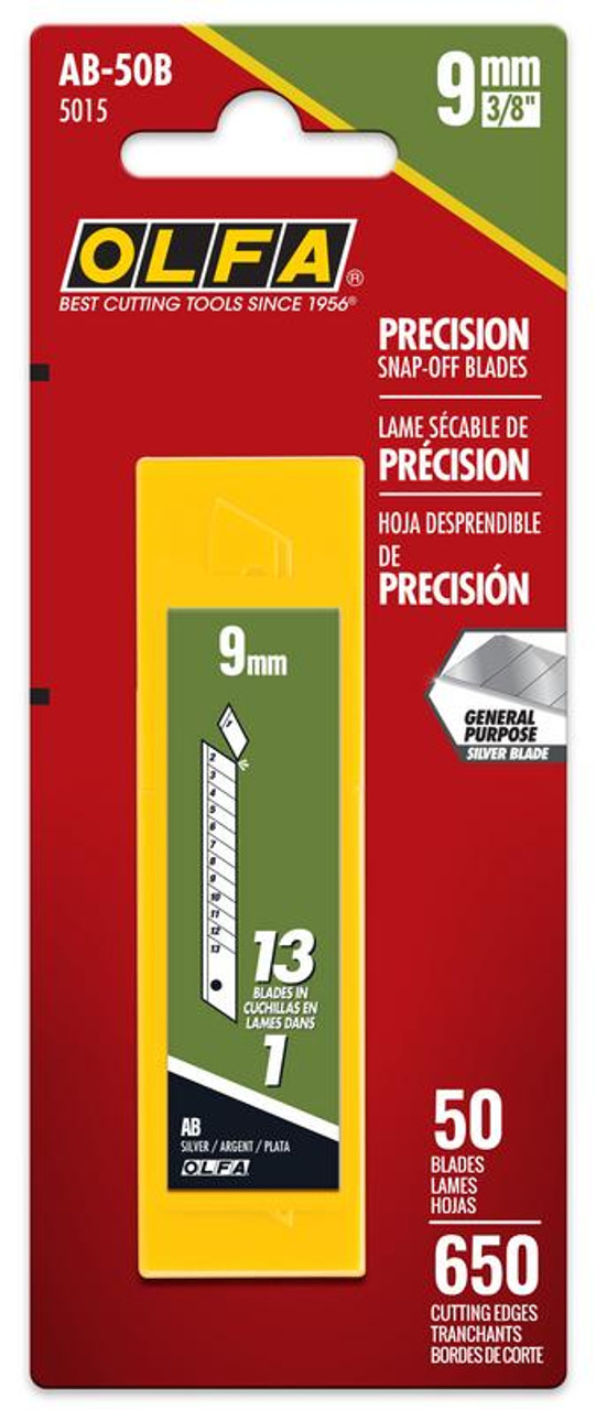 5 Pc. AB-5B 9mm Silver Precision Snap Blade   1105995