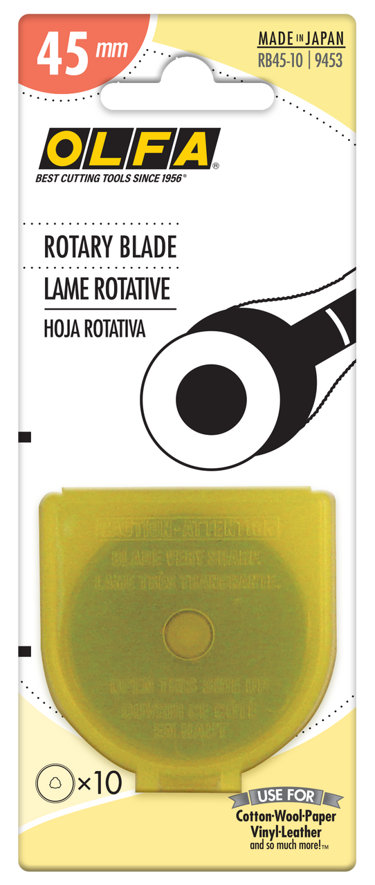 10 Pc. RB45-10 45mm Tungsten Steel Rotary Blade   9453