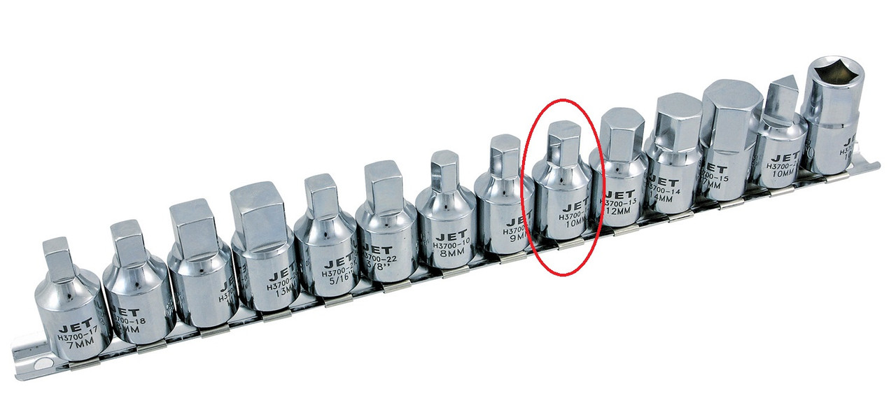 3/8" Drive x 10mm Hex Oil Drain Plug Socket  H3700-12