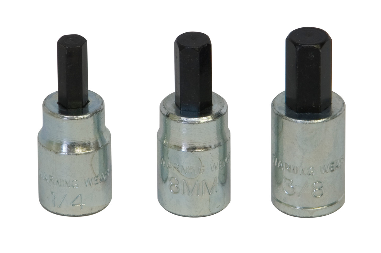 3 Pc. Brake Caliper Hex Bit Set   12550