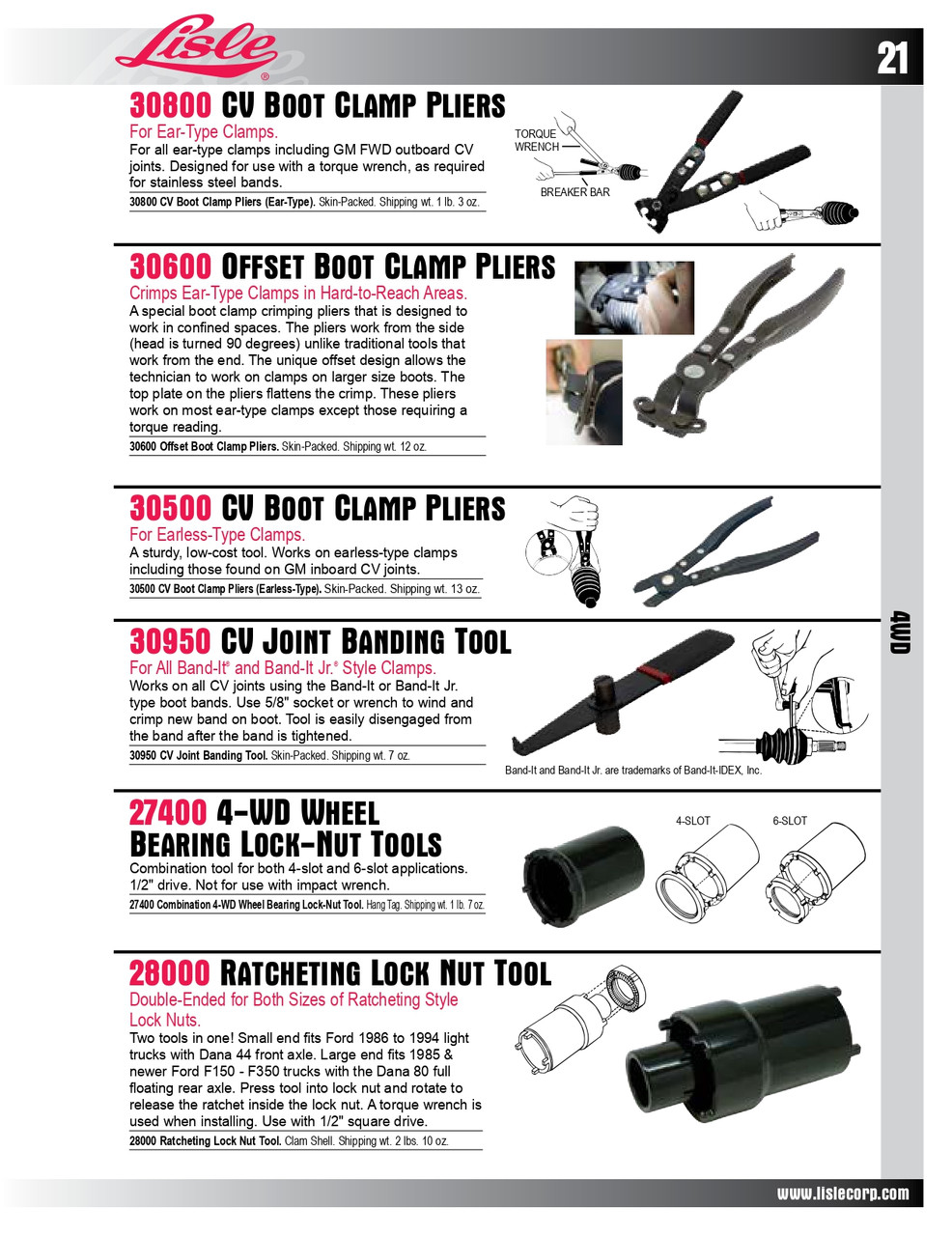 CV Joint Banding Tool   30950