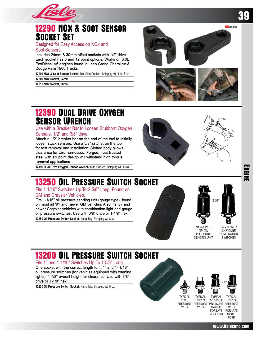 1/2" Drive x 24mm NOx & Soot Socket   12300