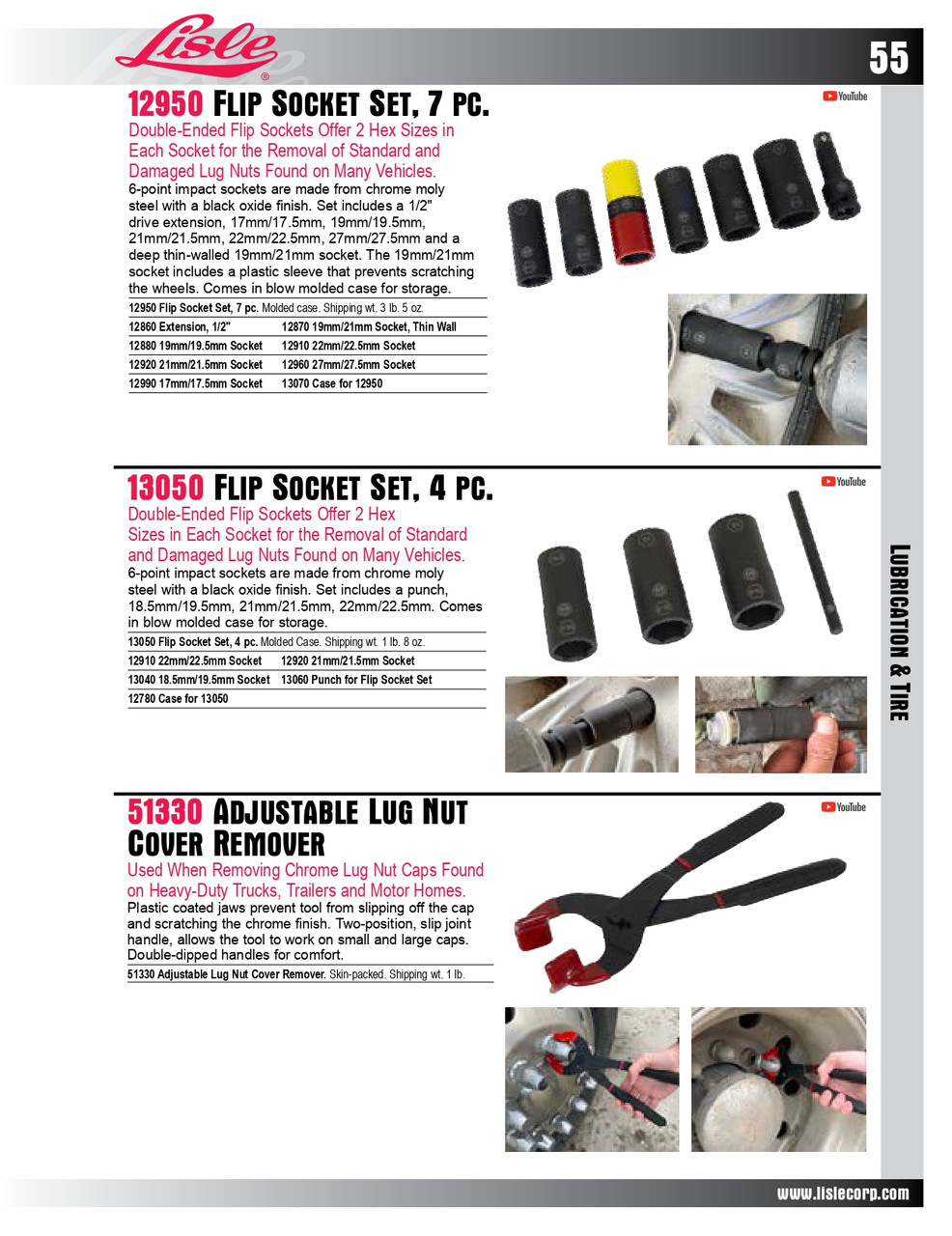 4 Pc. Flip Socket Set   13050