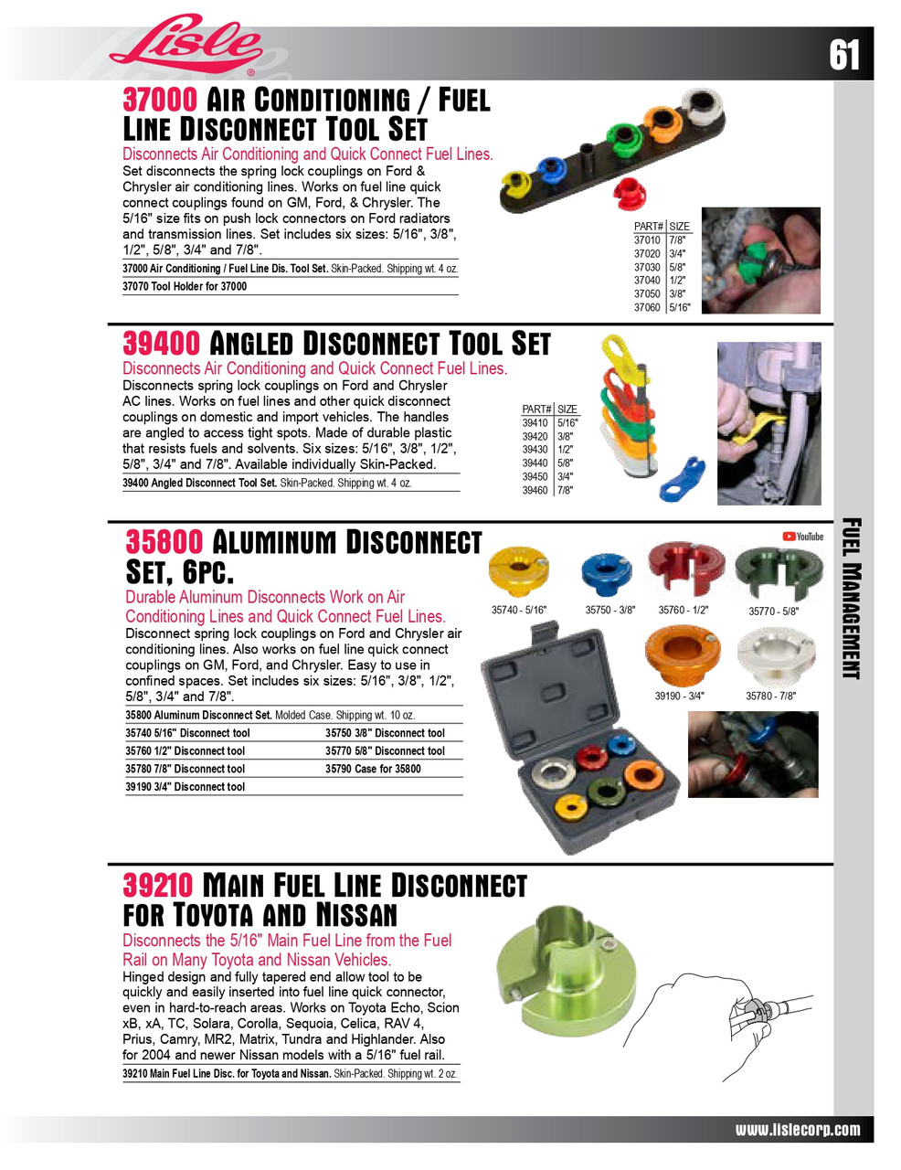 3/8" Angled Disconnect Tool (for 39400)   39420