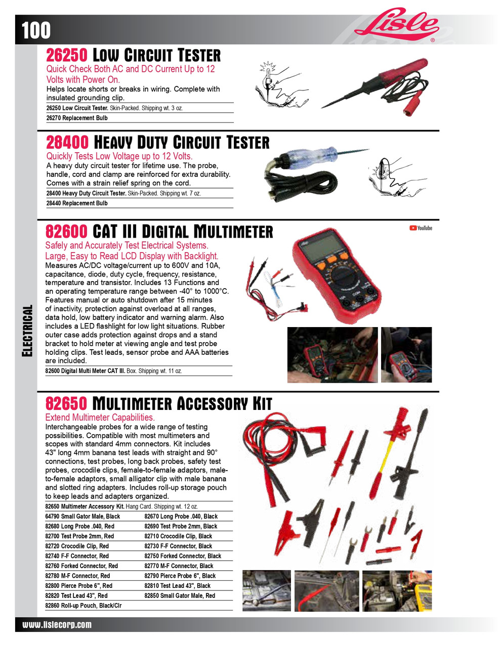 Roll-up Pouch for Multimeter Accessory Kit (82650)   82860