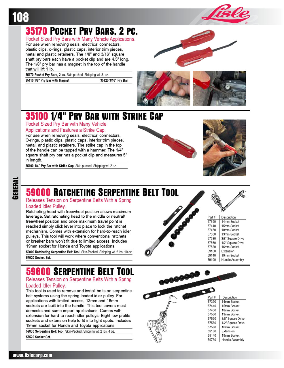 Serpentine Belt Tool   59800