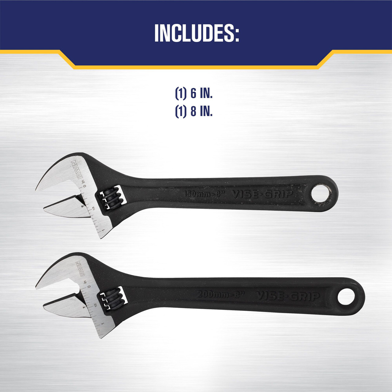 2 Pc. Adjustable Wrench Set   1913312