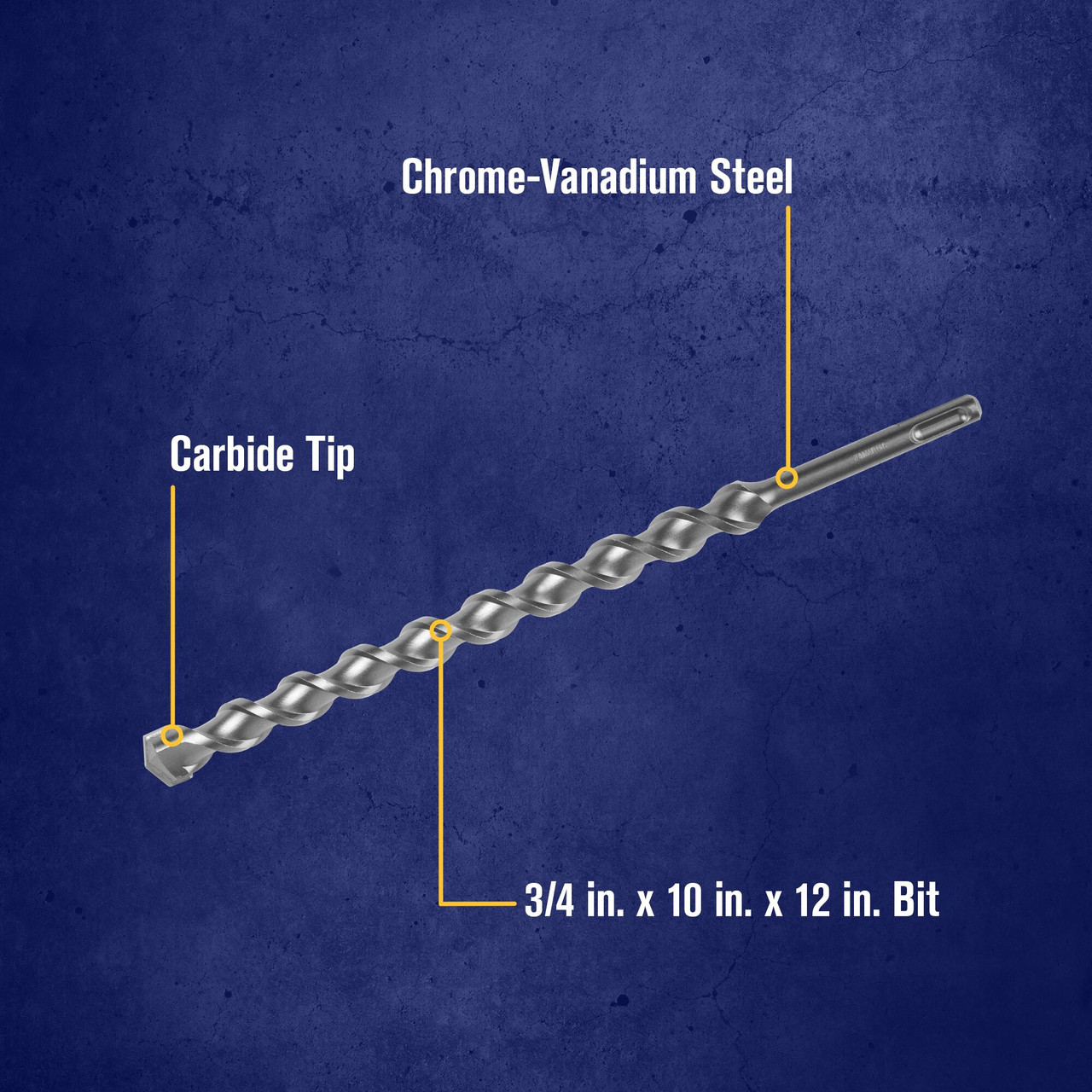 3/4 X 10 X 12" SDS-Plus® Hammer Drill Bit   322048