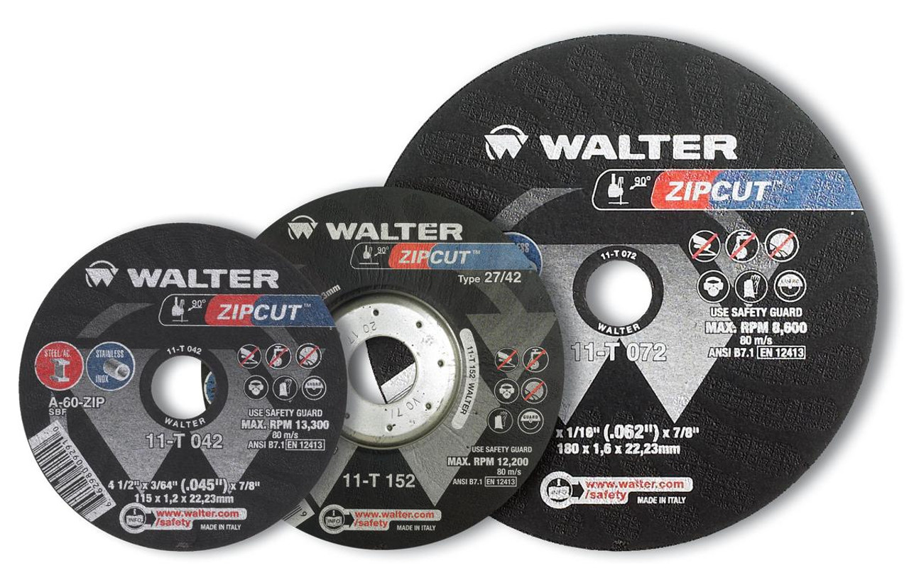 Zip Wheel® 25 Pc. 5 x 3/64 x 7/8" A-60 Cut-Off Wheel   11T052
