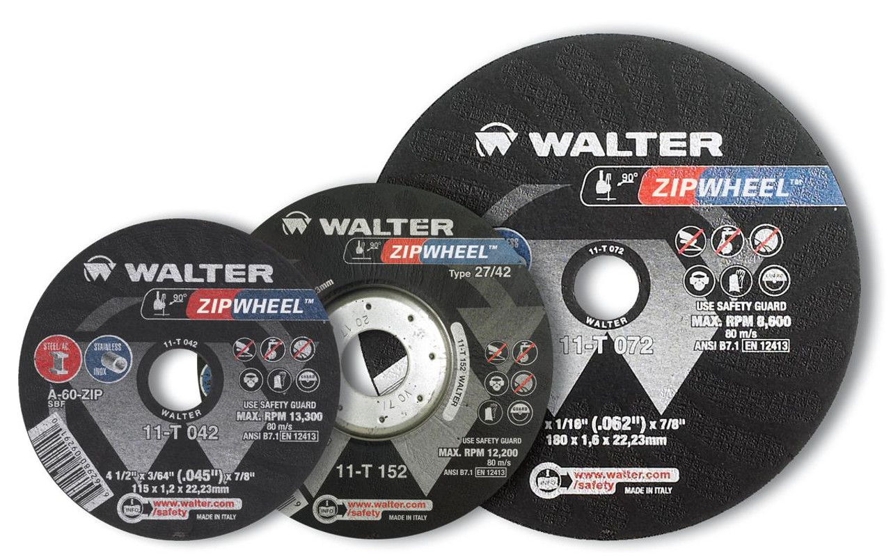 Zip Wheel® 25 Pc. 9 x 5/64 x 7/8" A-30 Cut-Off Wheel   11T092