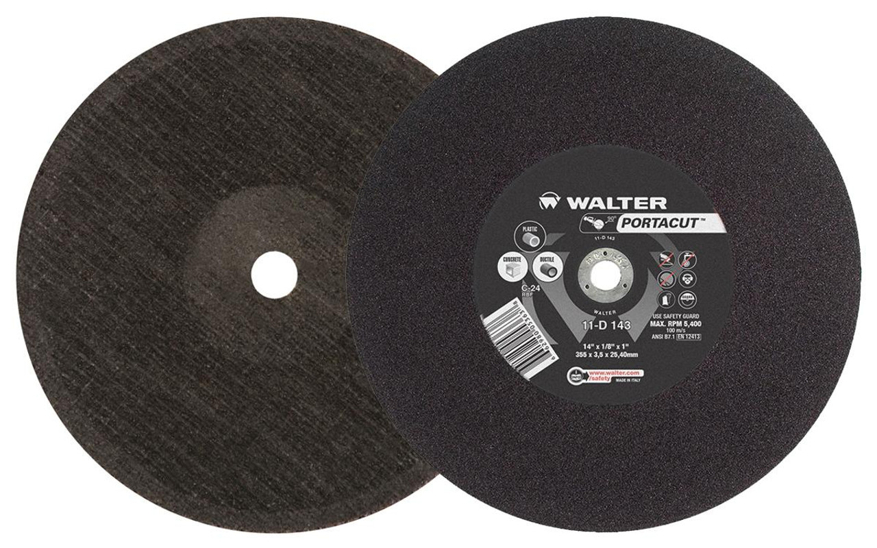 Portacut® 10 Pc. 14 x 1/8 x 1" C-24 Cut-Off Wheel   11D143