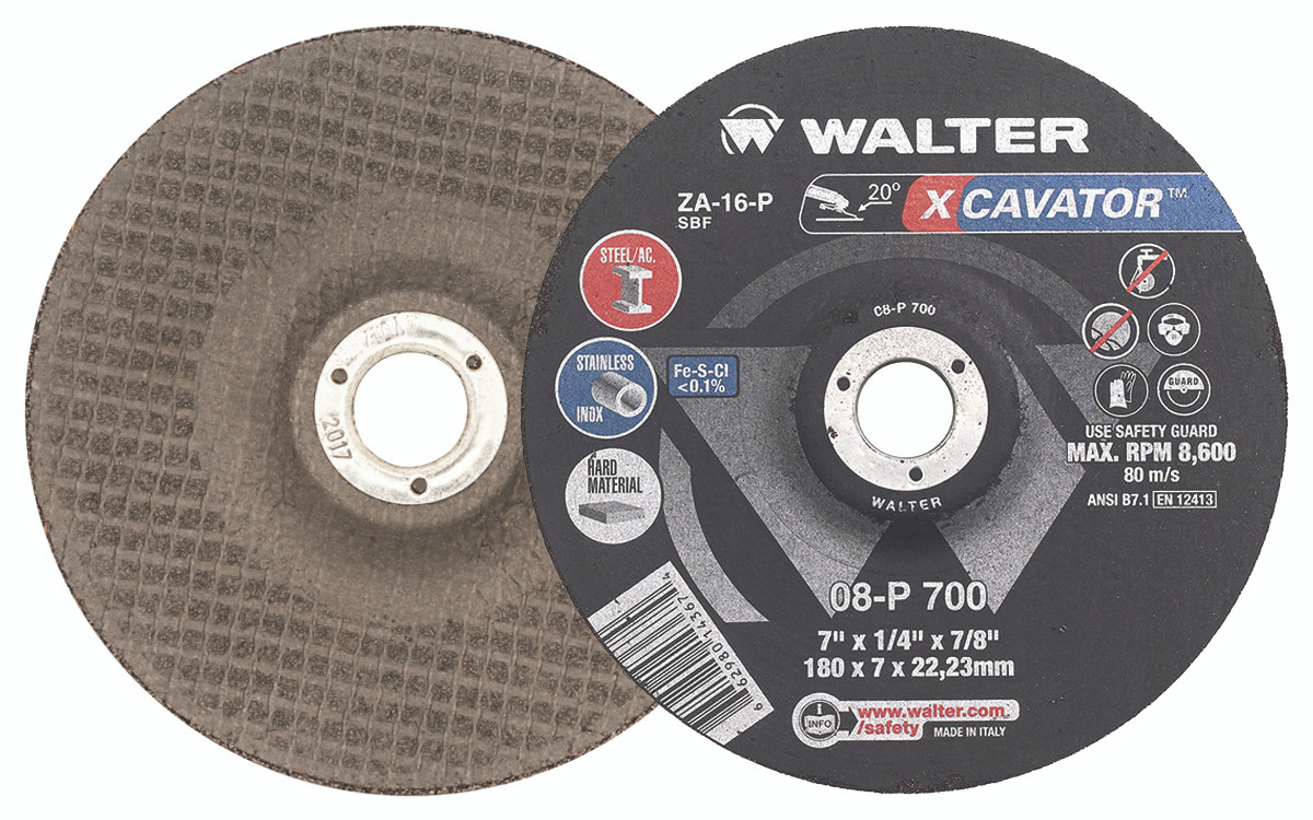 Xcavator® 25 Pc. 7 x 1/4 x 7/8" ZA-16 Grinding Wheel   08P700