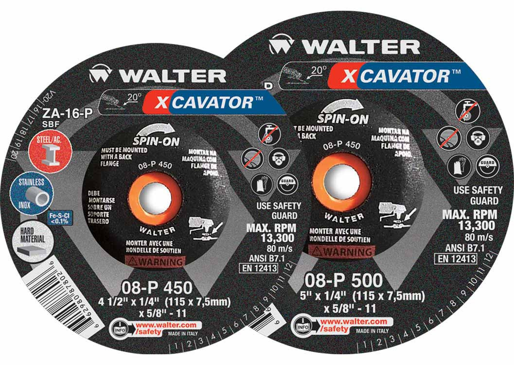Xcavator® 20 Pc. 4-1/2 x 1/4 x 5/8"-11" ZA-16 Grinding Wheel   08P450