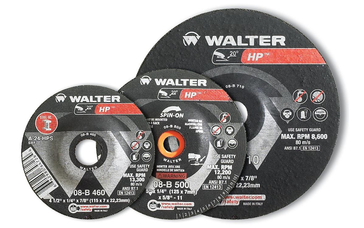 HP Combo® 10 Pc. 9 x 1/8 x 5/8"-11 A-24 Grinding Wheel   08B917