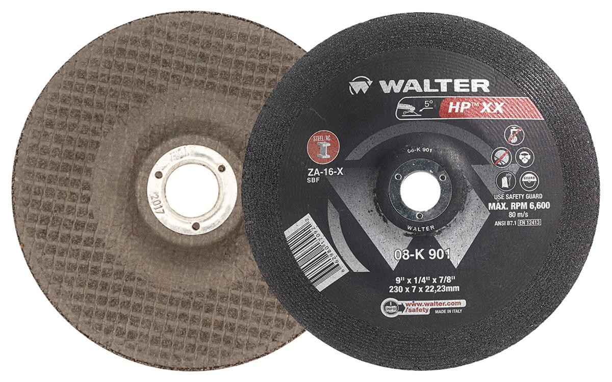 HP XX® 25 Pc. 9 x 1/4 x 7/8" ZA-24-HPS Grinding Wheel   08K901