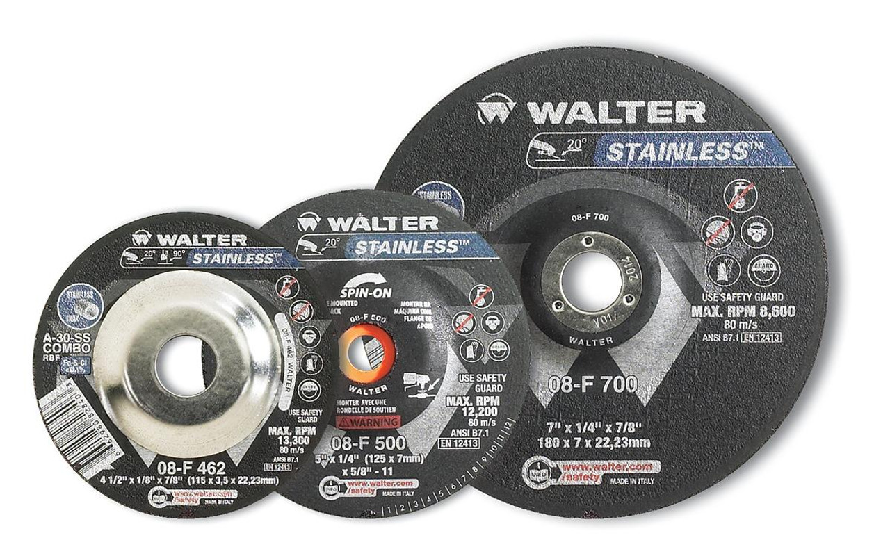 Stainless® 25 Pc. 7 x 1/8 x 7/8" A-30 Grinding Wheel   08F702