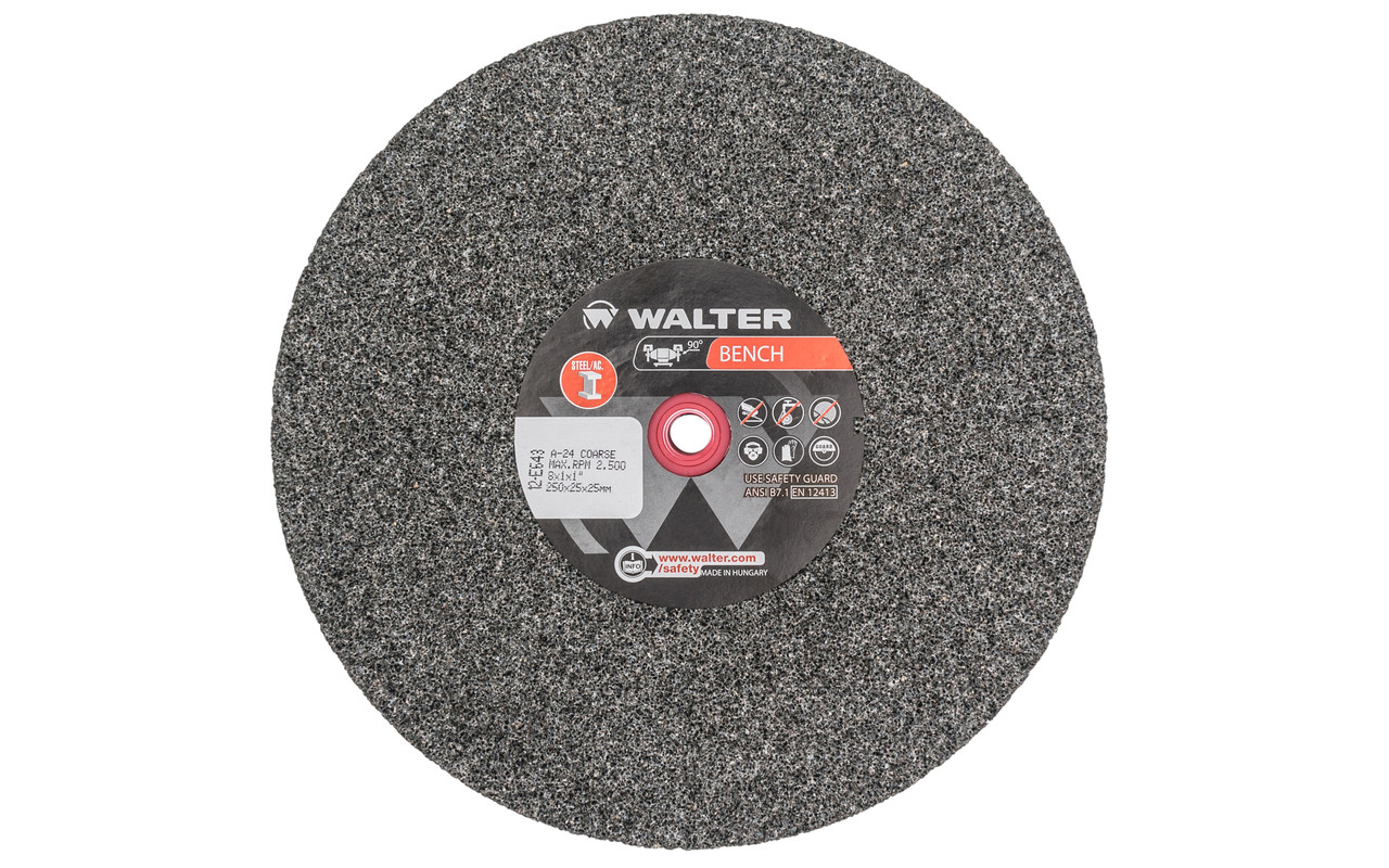 10 x 1 x 1" 24G Steel Bench Grinding Wheel   12E643