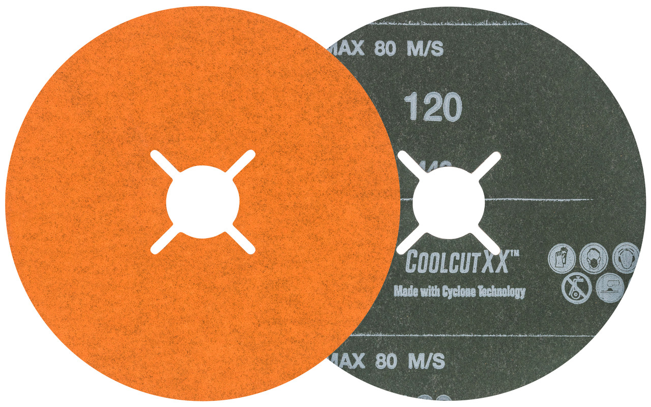 Coolcut XX® 25 Pc. 5 x 7/8" 120G Sanding Disc   15X512