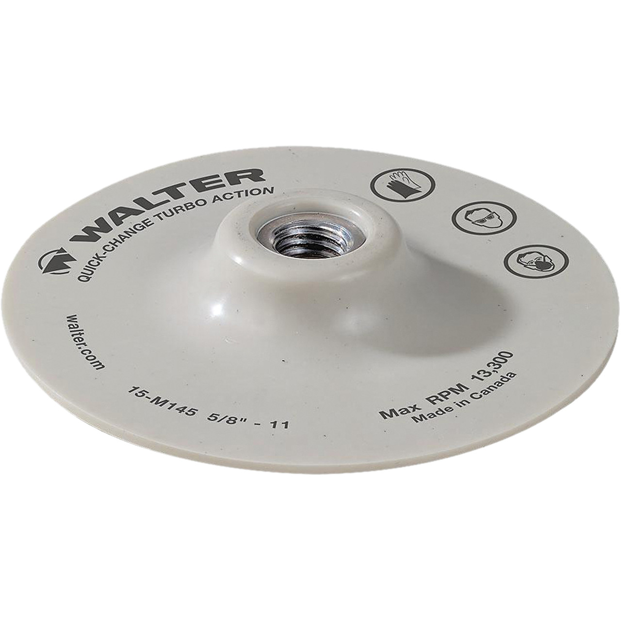 4-1/2 x 5/8"-11 TURBO® Backing Pad Assembly   15M145