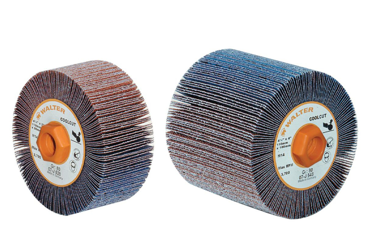 Coolcut® 10 Pc. 4-1/4 x 2 x 5/8"-11 80G Flap Drum   07J428