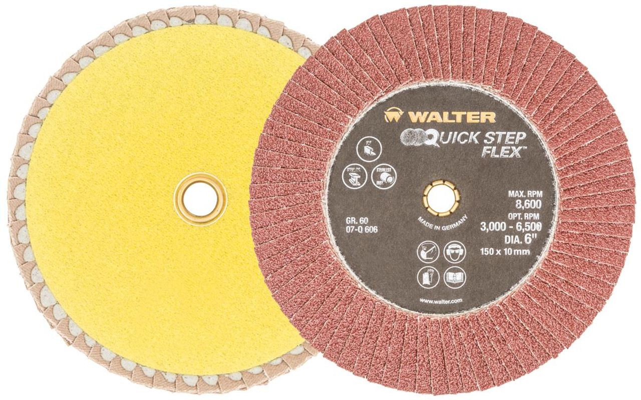 Quick-Step Flex® 10 Pc. 6" 60G Flap Disc   07Q606