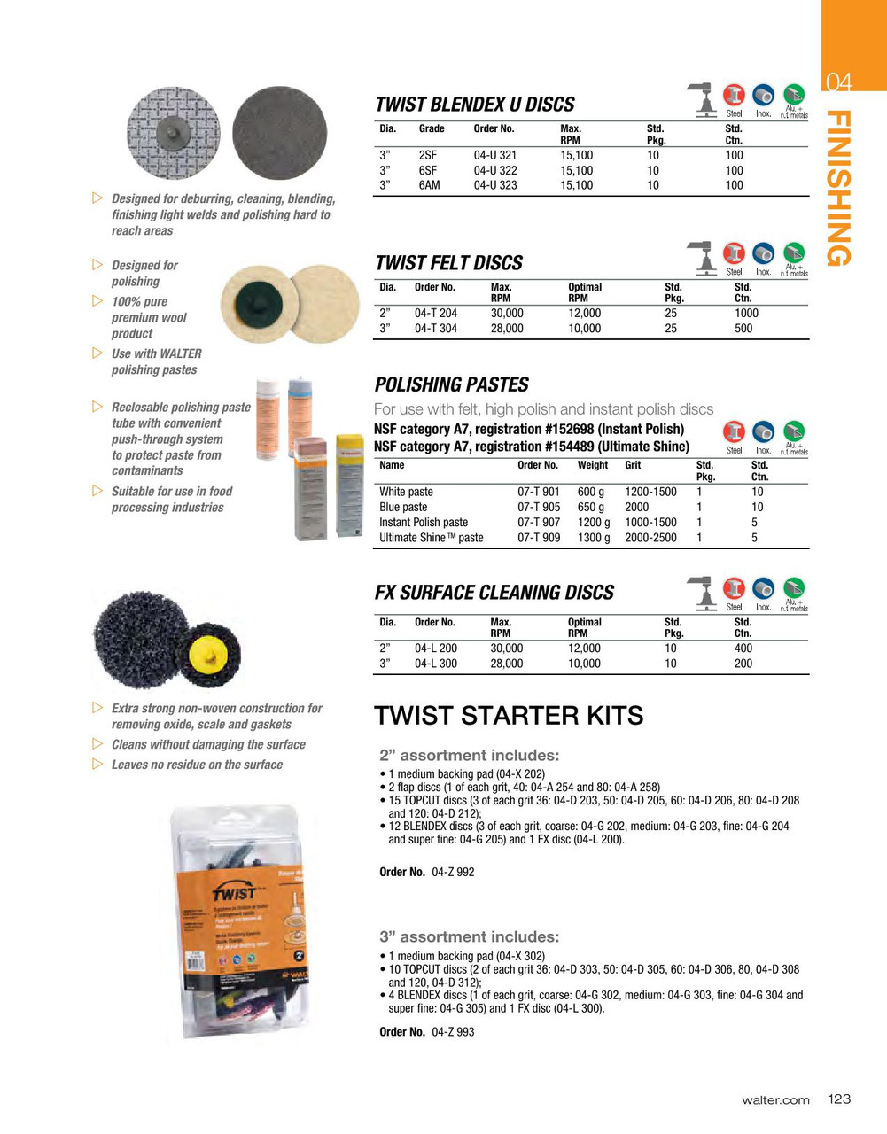 Twist® 25 Pc. 3" Polish Surface Conditioning Disc   04T304