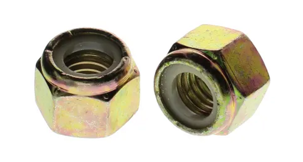 3/8"-24 UNF Grade 8 Zinc Plated Hex Nylon Lock Nut 1250 Pc.   B109-518