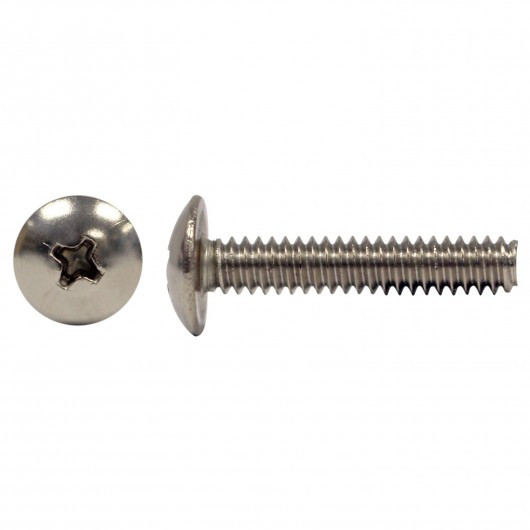 #10-24 x 1/2" Truss Head Stainless Steel Machine Screw 100 Pc.   5115-189