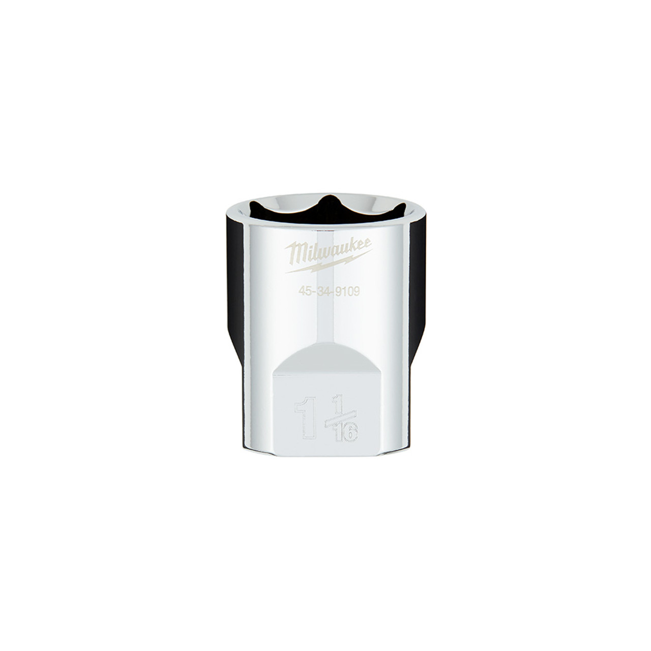 1/2" Drive x 1-1/16" Shallow Chrome Socket - 6 Point  45-34-9109