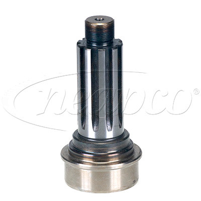 1.953" 10 Spline - 3.500" x .156" Round - Midship Stub Shaft w/Nut  N6-53-151