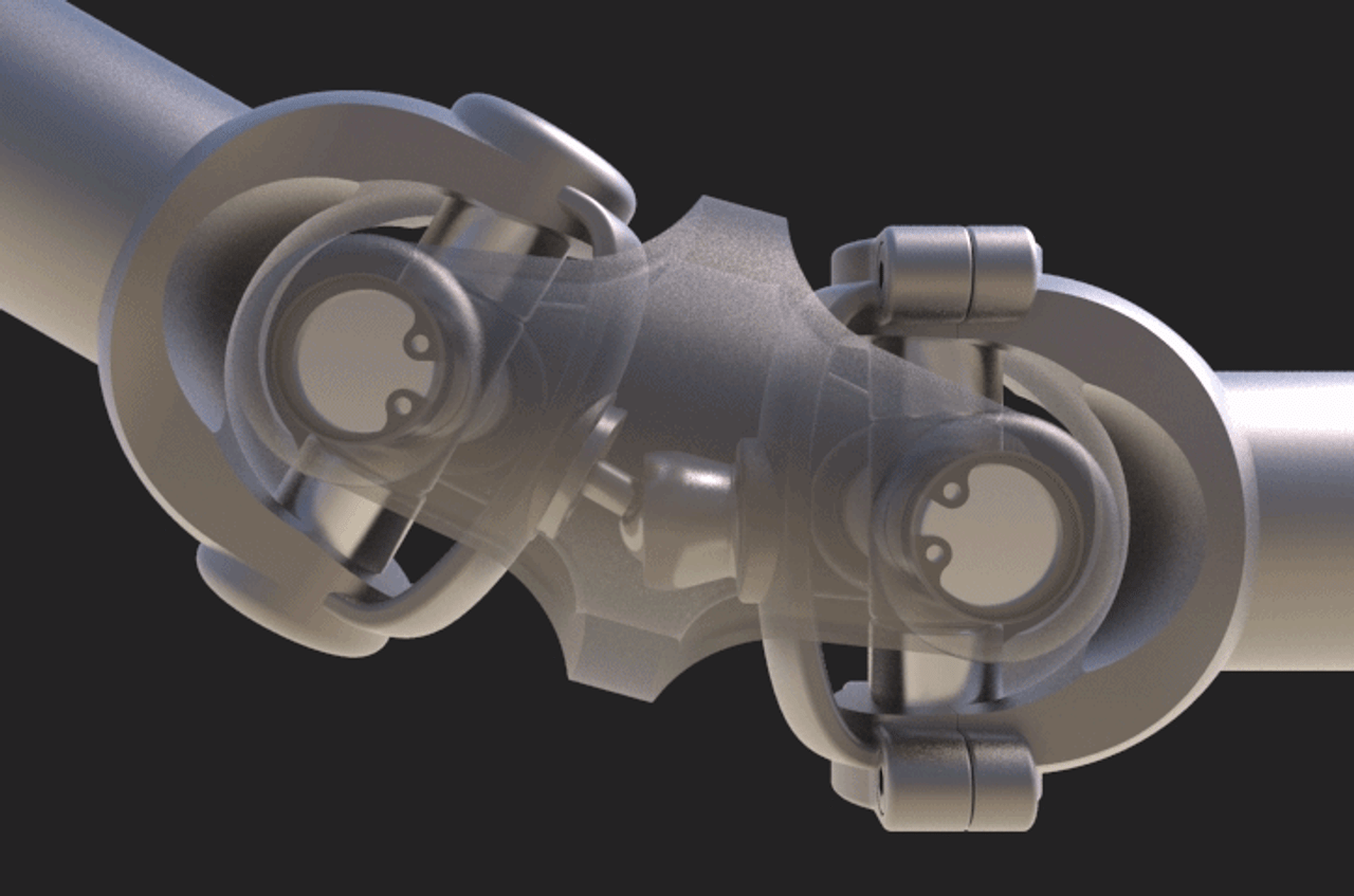 4.250" Flange - 2.500" x .095" Round - Spicer® 1350 Double Cardan CV Head Assembly  N921050G