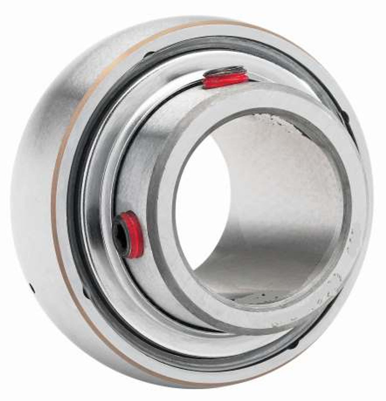 1-11/16" Cylindrical Ball Bearing Insert w/Set Screws   GYA111RR