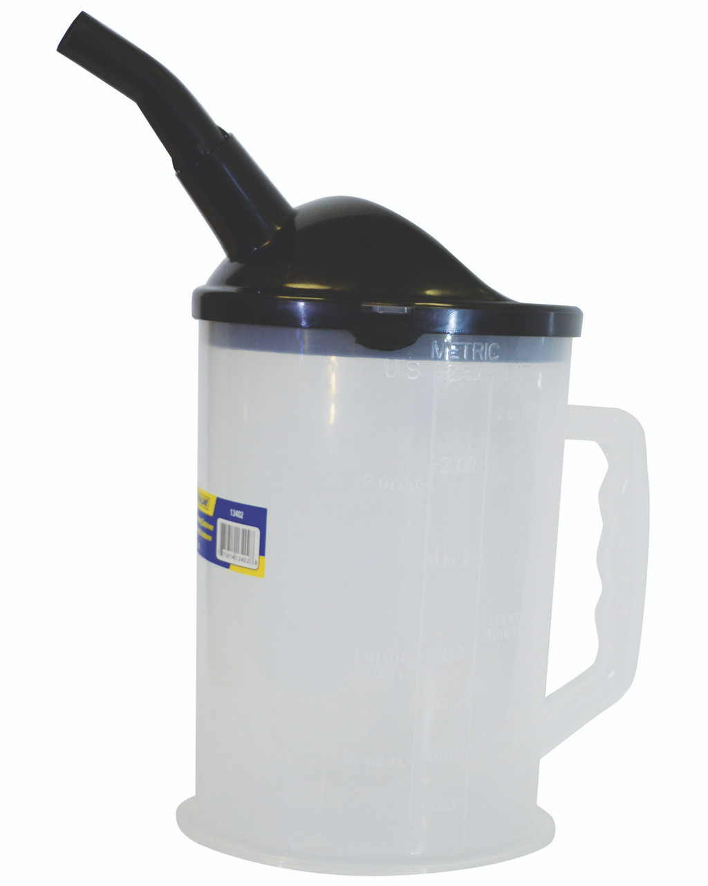 Plastic Calibrated Measuring Container w/Removeable Lid & Spout 2.5L  13402