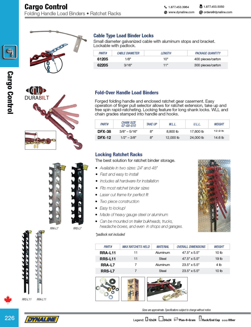 Steel Ratcheting Load Binder Storage Rack (11 binders)  RRS-L11