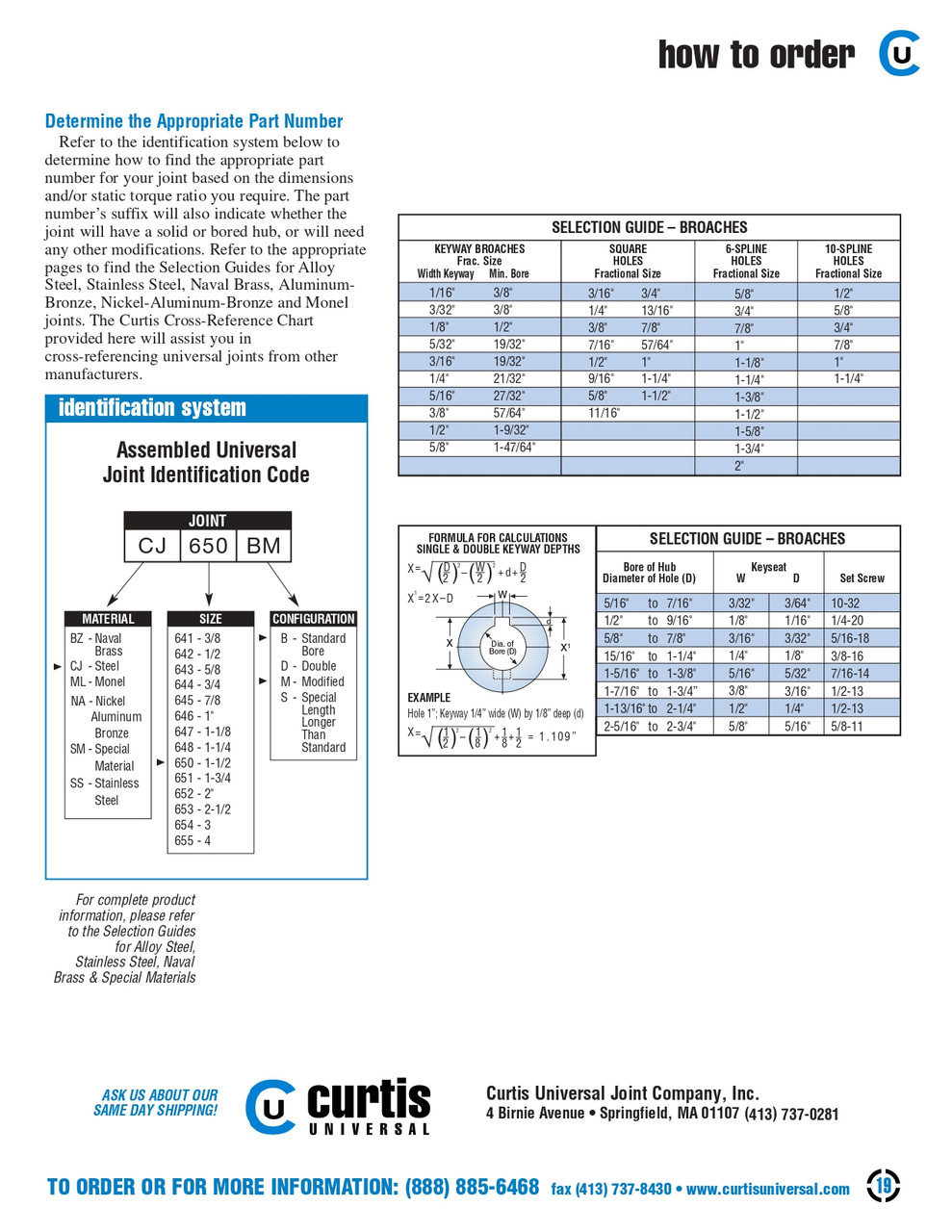 Unbored SS647 Series Lovejoy® Single Universal Joint   SS647-UJ-SOLIDXSOLID