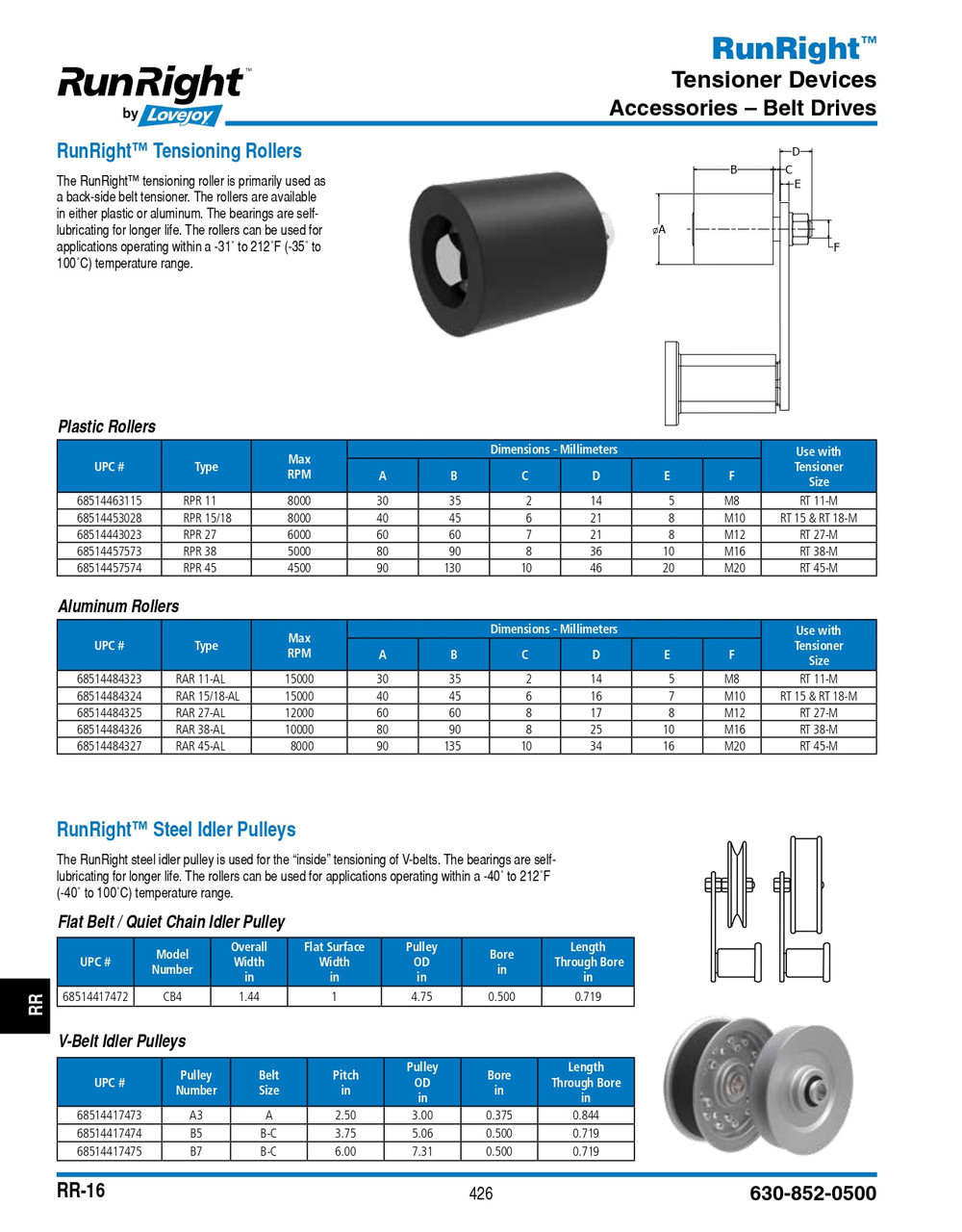 Runright® Tensioner w/ Imperial Hardware   RT-50-TENSNR IN
