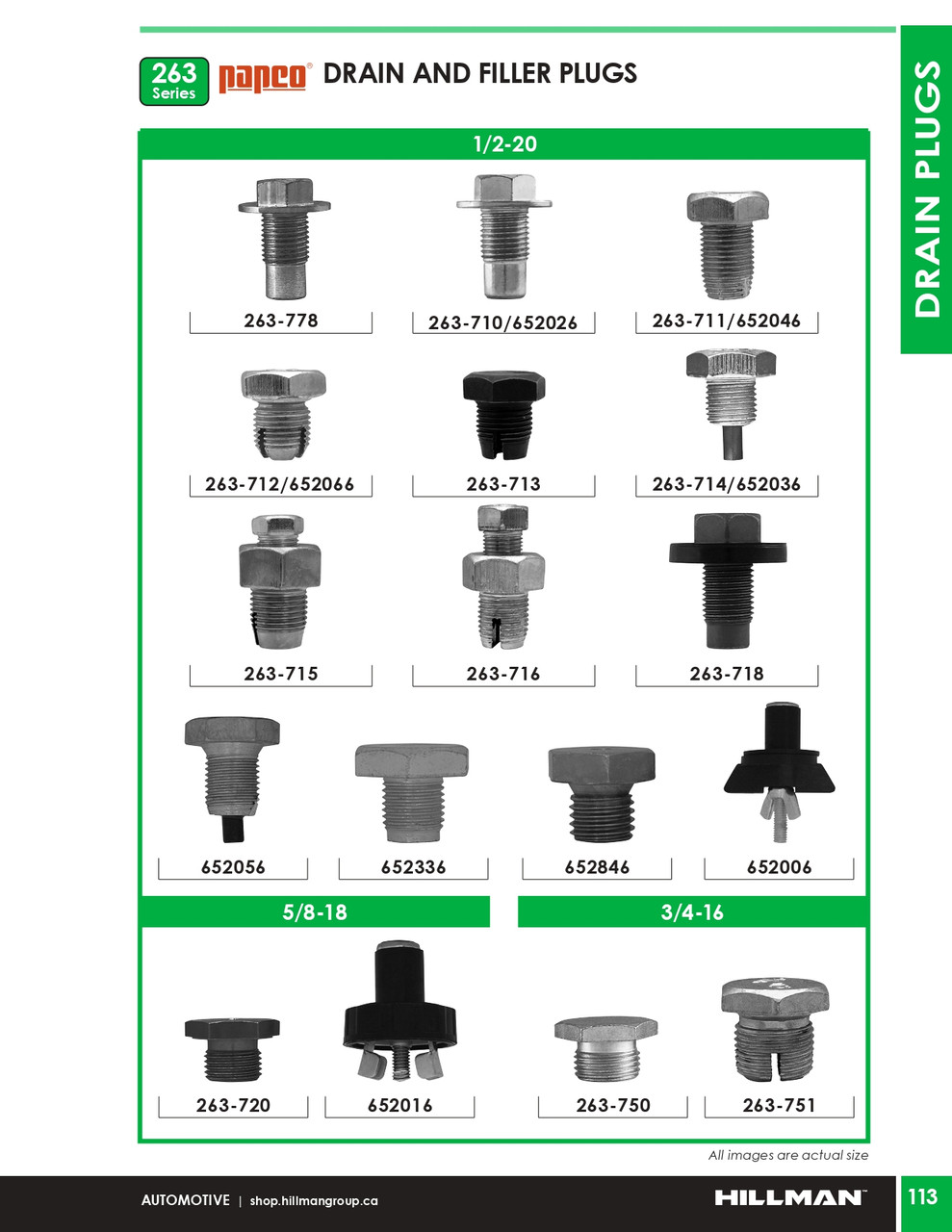 1/2"-20 Type 7 Duo-Drain Piggyback 5 Pc.   263-715