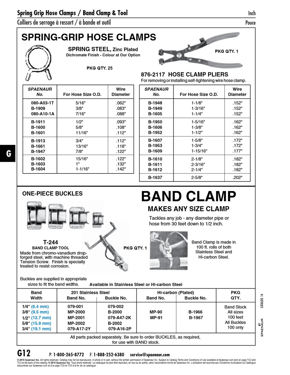 Band Clamp 201 Stainless Steel Band 1/4" Band Width X 100 Ft Long 201 Stainless Steel 100' Per Pack   079-001