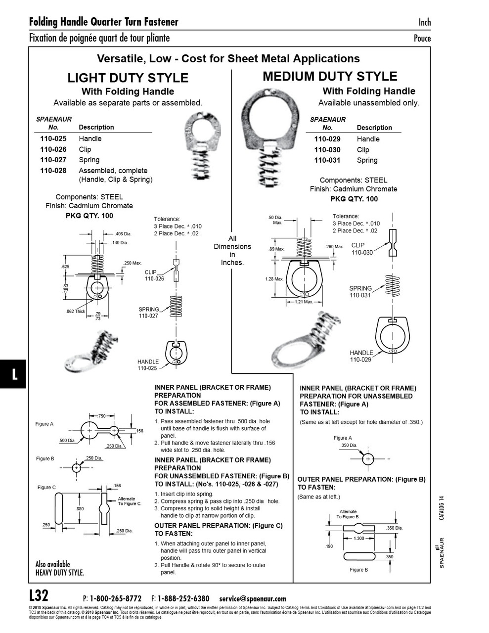Quick Operating Fastener Handle Only Km Series Medium Duty 1.28" X 1.21" Steel Cadmium Plated   110-029