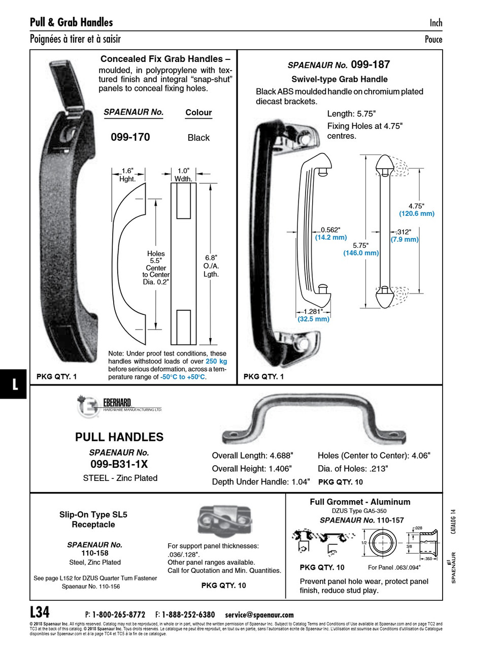 Quarter-Turn Grommet (Dzus Series) 1/2" Flange Od X .350" O/A Lgth X .028" Aluminum Plain   110-157