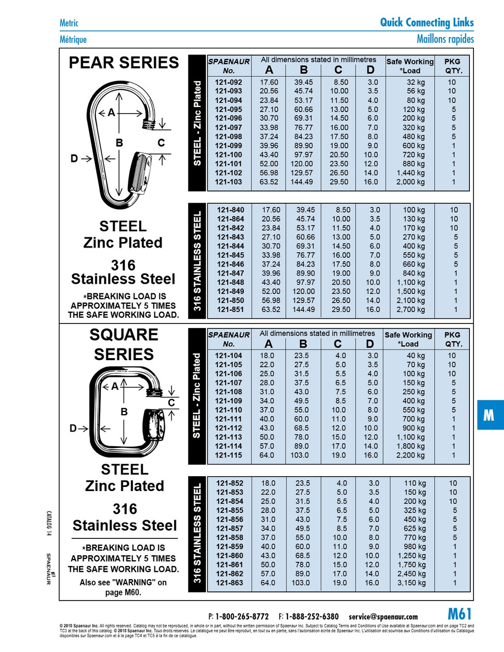 Square Quick Link 9Mm Wire Dia Steel Zinc Plated   121-111